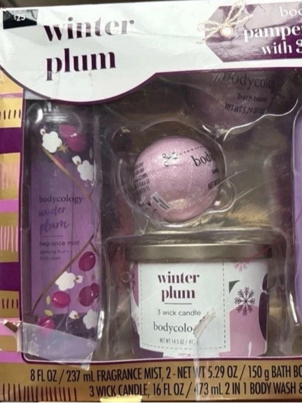 Bodycology Winter Plum Gift Set - Plum & Lavender